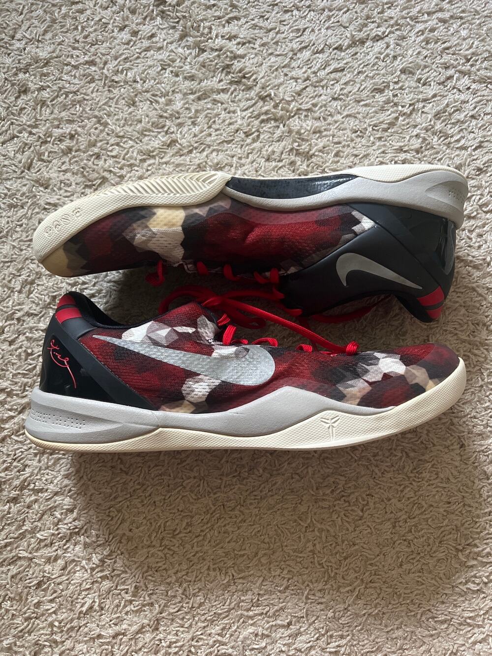 Nike Kobe 8 Milk Snake Basketball Shoes Men's 14